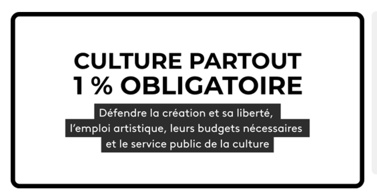 culture 1% obligatoire